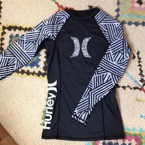 Hurley Long Sleeve Rash Guard, upf 50